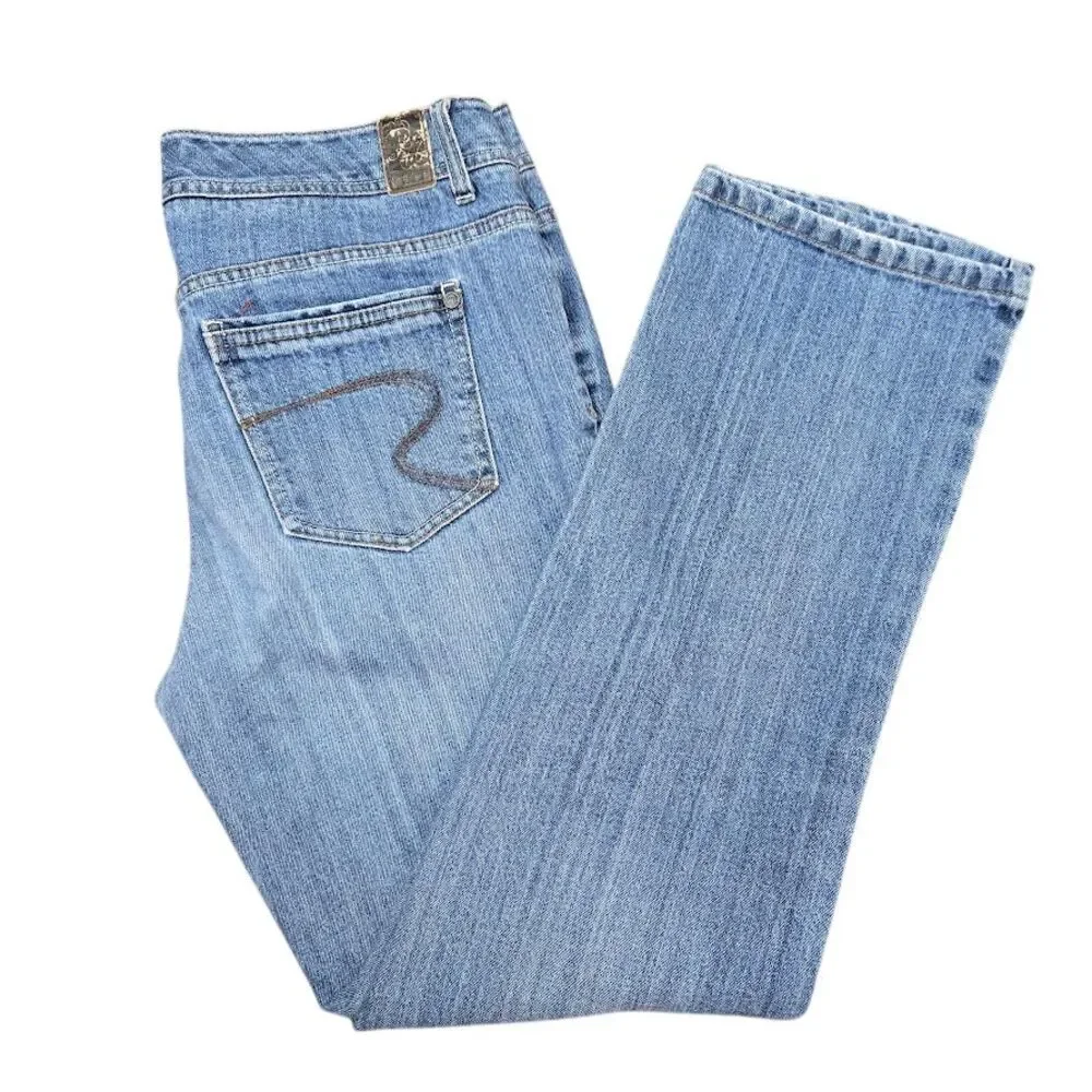 Ruff Hewn Straight Leg Medium‎ Wash Denim Jeans Size 10